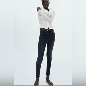 Zara sculpted high rise TRF skinny jeans